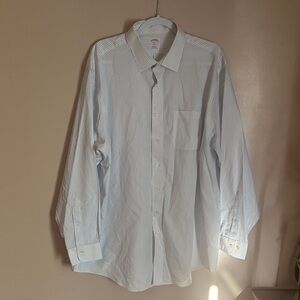 Brooks Brothers Classic Blue Pinstripe Dress Shirt